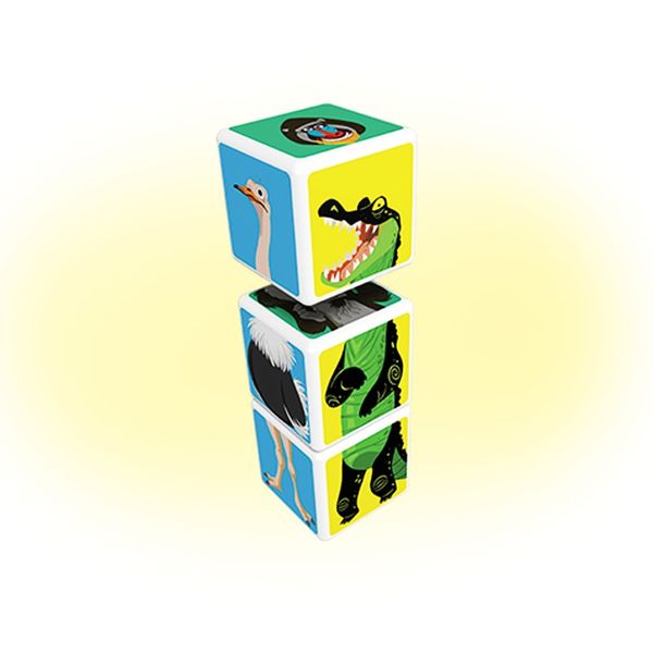 Geomag MAGICUBE Savana Animals 3 cubes | Магнітні кубики Тварини савани 1091 фото