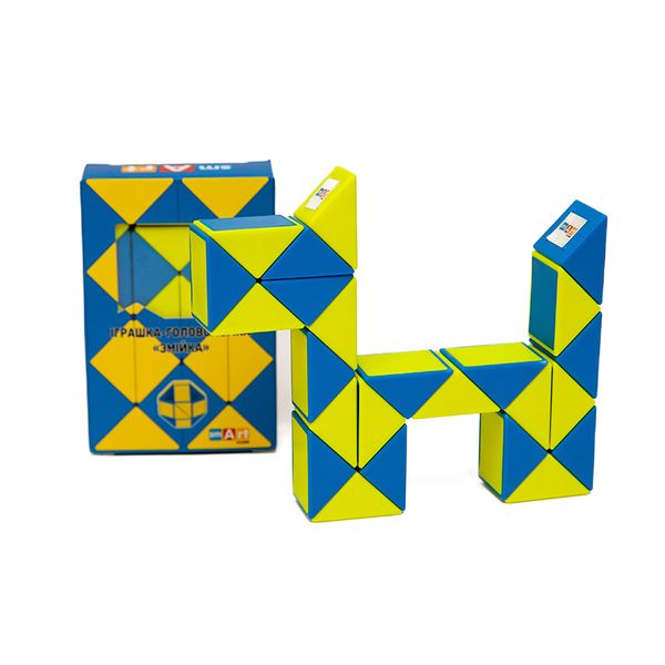 Змейка желто синяя | Smart Cube Twisty Puzzle Snake SCU024 фото