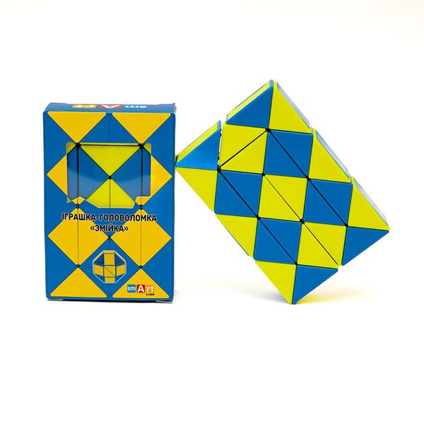Змейка желто синяя | Smart Cube Twisty Puzzle Snake SCU024 фото