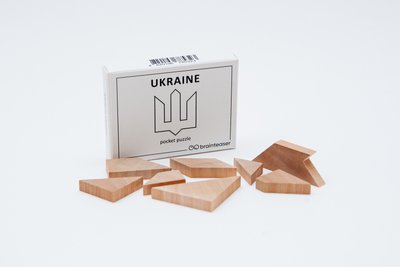 UKRAINE pocket puzzle | Мини головоломка ЗАМОРОЧКА 9001en фото