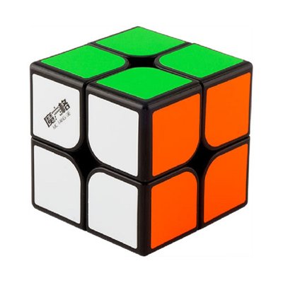 КубикQiYi WuXia 2x2 black | Кубик 2х2 с наклейками QYWXP01 фото