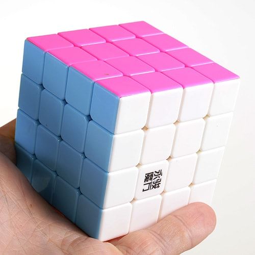 MoYu YJ 4x4 YuSu Pink Stickerless | Кубик МОЮ Юсу YJ8308 STpink фото