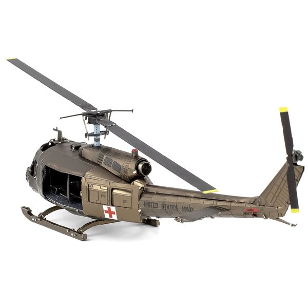 Металлический 3D конструктор Вертолет UH-1 Huey ME1003 фото