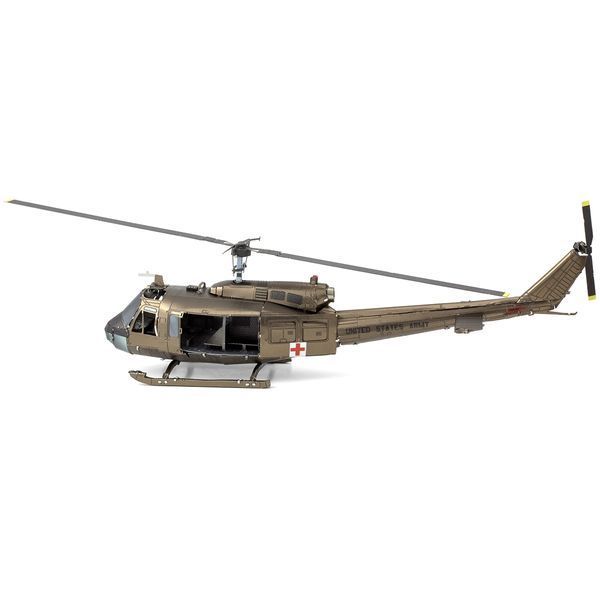 Металевий 3D конструктор Гелікоптер UH-1 Huey ME1003 фото