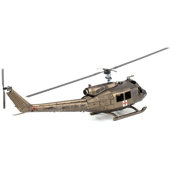 Металевий 3D конструктор Гелікоптер UH-1 Huey ME1003 фото