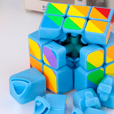 YJ Ineguilateral Cube blue | Кубик асиметричний блакитний YJ8313blue фото