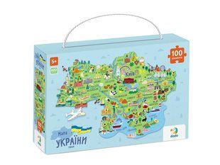 Пазл Мапа України 100 елементів 300267 фото
