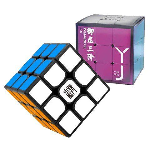 YJ 3x3 YuLong V2 Magnetic black | Кубик ЮЛонг 3x3 магнітний YJYL04 фото