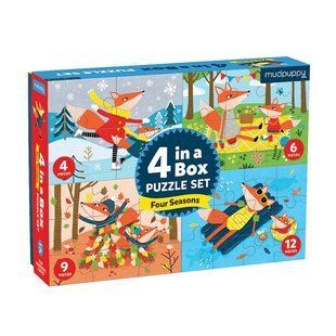 Времена года / Mudpuppy 4 in a Box Puzzles 355386 фото