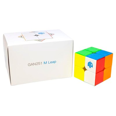Кубик 2х2 Ganspuzzle 251 М Leap UV кольоровий пластик GAN251MLU фото