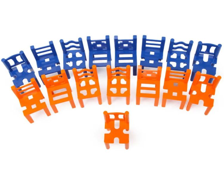 Mistakos DUO (Оранжево-синий) | Настольная игра со стульчиками 6145 фото
