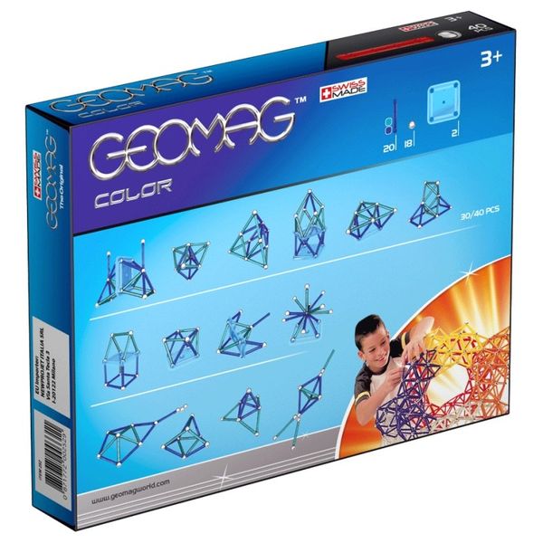 Geomag Color 40 деталей | Магнитный конструктор Геомаг PF.510.252.00 фото