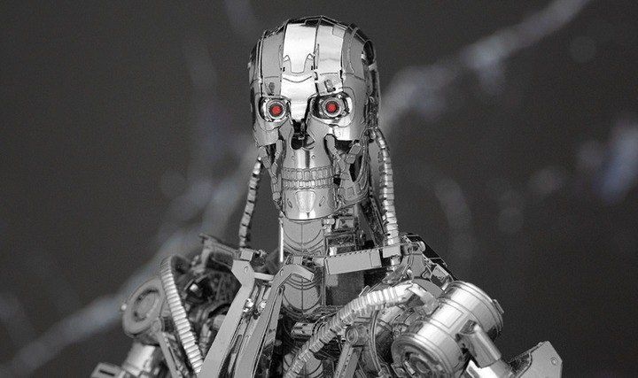 Металлический 3D конструктор Терминатор Т-800 Эндоскелет ICX141 фото