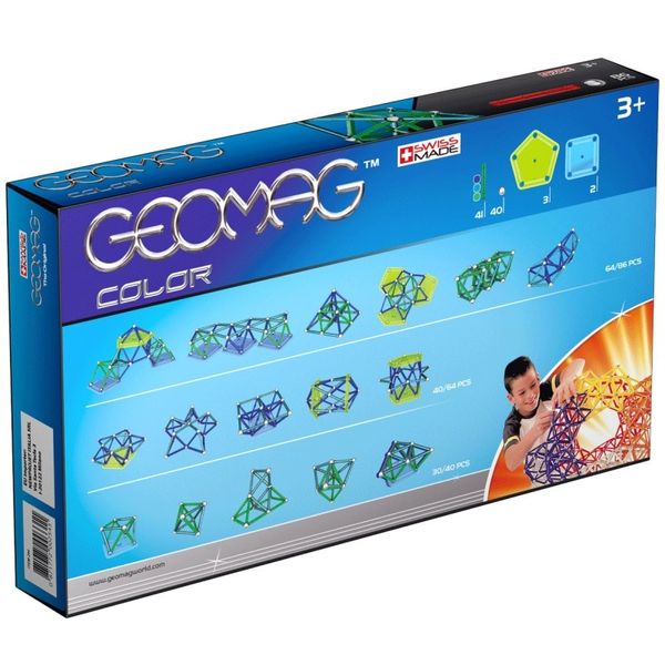 Geomag Color 86 деталей | Магнітний конструктор Геомаг PF.510.254.00 фото