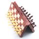 Магнитные шахматы, шашки. Magnetic Folding Peach wood Chess and Checker 31x31 4856-С фото 2