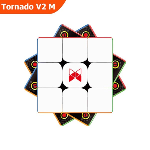 QiYi X-Man 3x3 XMD V2 Tornado color | Кубик 3х3 торнадо магнітний QYMD008 фото