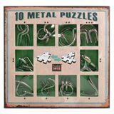 10 Metal Puzzle Green | Зеленый набор головоломок 473357 фото