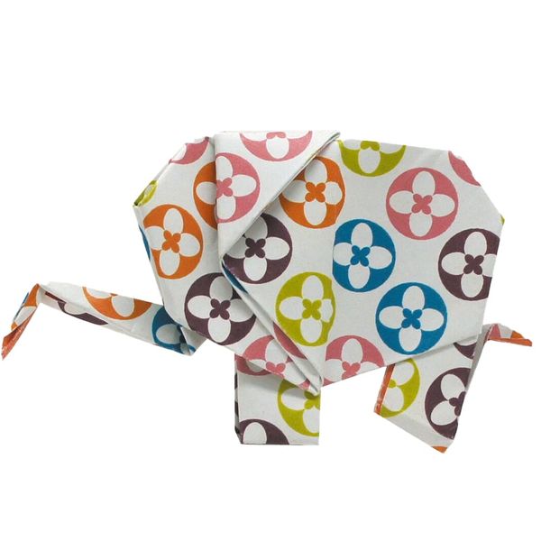 Веселые оригами "Слон" 20 листов 20х20см 11336 фото