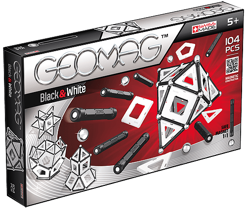 Geomag Panels біло-чрний 104 деталі | Магнітний конструктор Геомаг PF.511.013.00 фото