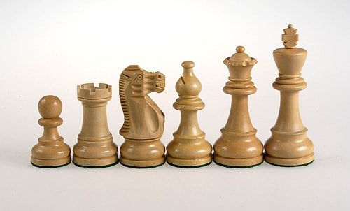 Шахові фігури дерев'яні 98мм Стаунтон E23 фото