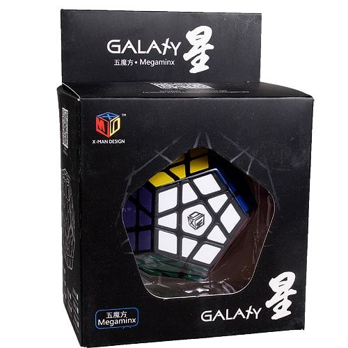 QiYi X-Man Galaxy Megaminx concave black | Мегаминкс КиЙи вогнутый QYXMD3 фото