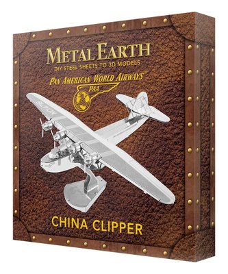 Метеллический 3D конструктор Metal Earth Самолет Pan Am Clipper MMG103 фото