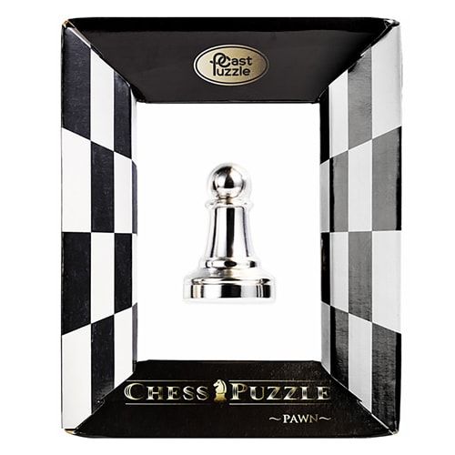Металева головоломка Пішак | Chess Puzzles silver 473681 фото