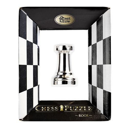 Металлическая головоломка Ладья | Chess Puzzles silver 473682 фото
