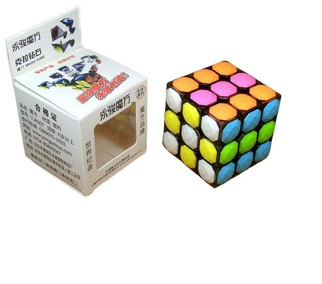 YJ Магический куб 3х3 тактильный YJ8307blue фото
