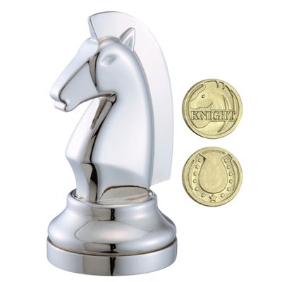 Металлическая головоломка Конь | Chess Puzzles silver 473683 фото