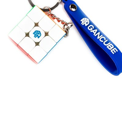 Gan 3x3 Keychain 3 cm stickerless | Брелок 3x3 Ган 3 см цветной пластик GAN330YSK1 фото