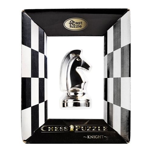 Металева головоломка Кінь | Chess Puzzles silver 473683 фото