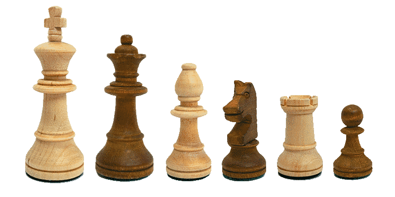 Шахові фігури дерев'яні 95 мм німецький Стаунтон 112886 фото