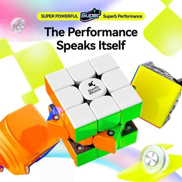 Кубик GAN Swift 3x3 Super Maglev Frosted stickerless  GANSSM002 фото