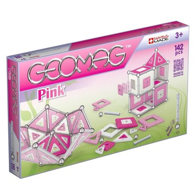Geomag Panels рожевий 142 деталі | Магнітний конструктор Геомаг PF.524.343.00 фото