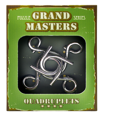 Grand Master Puzzles QUADRUPLETS green | Головоломка металева 473254 фото