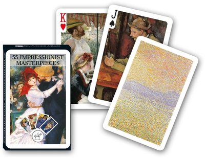 Карты игральные PIATNIK Шедевры импрессионистов, 1 колода х 55 карт PT-112218 фото