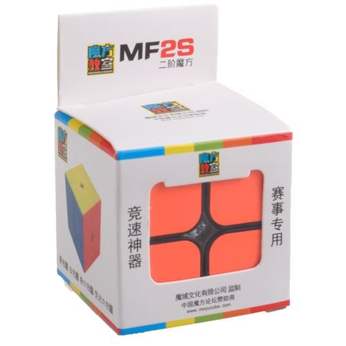 MoYu MoFangJiaoShi 2x2 MF2s Black | Кубик 2x2 МФ2 черный пластик MYMF21 фото