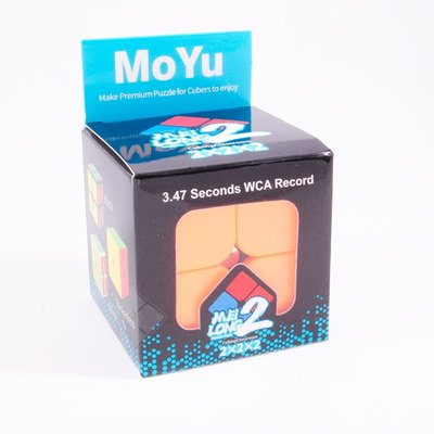 MoYu Meilong 2х2 stickerless | Кубик Мейлонг 2х2 без наклеек MF8861В фото