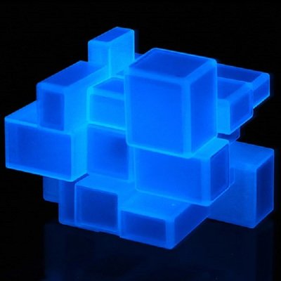 QiYi Luminous Mirror cube Blue | Кубик 3х3 зеркальный светящийся 167 фото