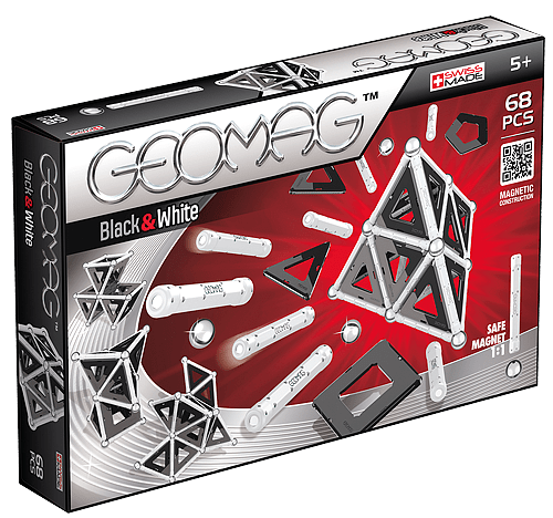 Geomag Panels біло-чрний 68 деталей | Магнітний конструктор Геомаг PF.511.012.00 фото
