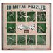 10 Metal Puzzle Green | Зеленый набор головоломок 473357 фото 1