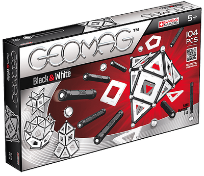 Geomag Panels біло-чорний 104 деталі | Магнітний конструктор Геомаг PF.511.013.00 фото