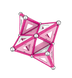 Geomag Panels розовый 68 деталей | Магнитный конструктор Геомаг PF.524.342.00 фото 3